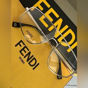 Fendi Sleek Silver sunglasses Eyewear